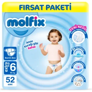 Molfix-Bebek-Bezi-6 Beden-Extra-Large Fırsat-Paketi-52-Adet