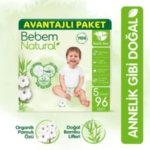 bebem natural bebek bezi 5 beden junior avantajli paket 96 adet 0001