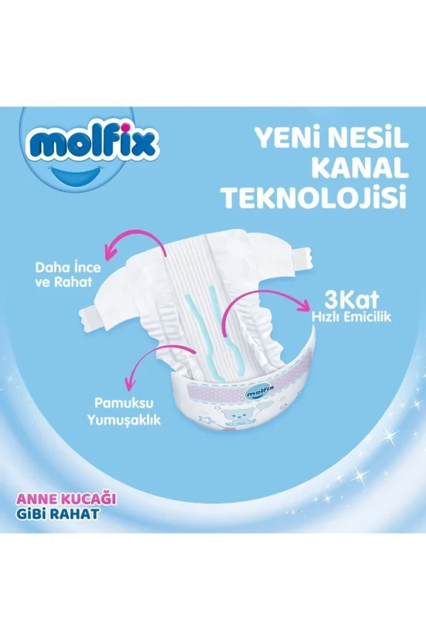 Molfix Bebek Bezi Ultra Fırsat Paketi Maxi 4 No 200lü - Görsel 4