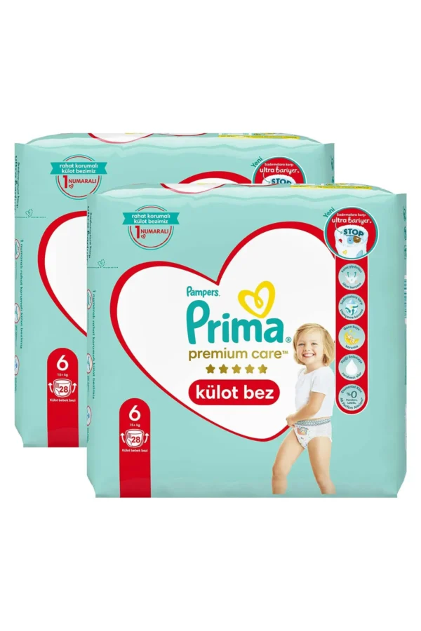 Prima Premium Care Külot Bebek Bezi 6 Beden Ekstra Large İkiz Paket 28 Adet x - Görsel 2